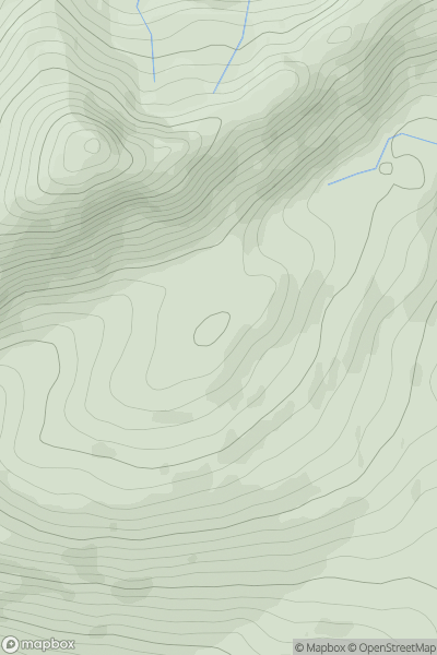 Thumbnail image for Meall an Daimh [Inveraray to Crianlarich] showing contour plot for surrounding peak